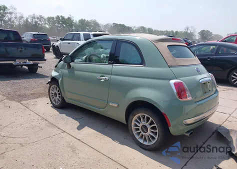 2013 Fiat 500C Lounge z USA, uszkodzony, nr VIN 3C3CFFER3DT536623